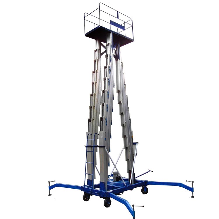 14米高度三桅柱鋁合金高空作業(yè)平臺(tái)