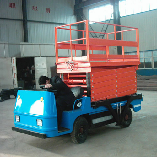 小型車(chē)載剪叉式升降平臺(tái) 高空作業(yè)維修升降機(jī)