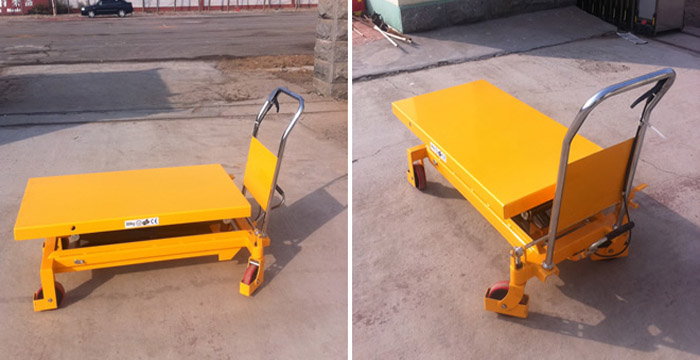 手拉剪叉式升降平臺(tái)車