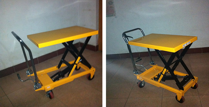 手拉剪叉式升降平臺(tái)車1