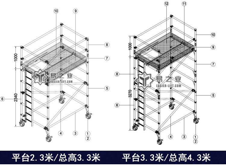 鋁合金腳手架價格
